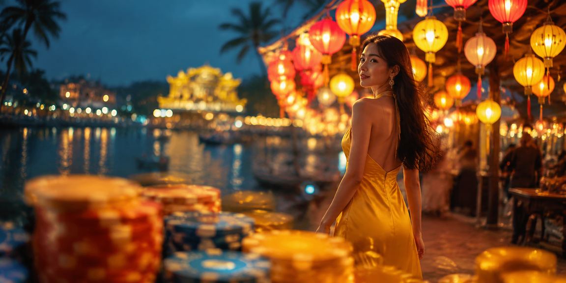 Người dùng Huế thư giãn và tham gia giải trí casino tại chợ đêm